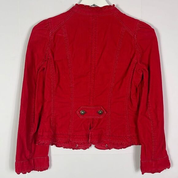 LOFT red, corduroy jacket, size 2 petite - Picture 6 of 13